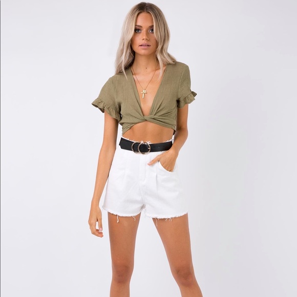 SOLD Princess Polly - Tie Up Top - Picture 2 of 6